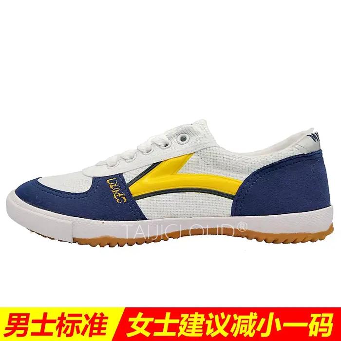 Chaussures de tennis de table pour hommes et femmes, chaussures d'entraînement en toile, semelle en 