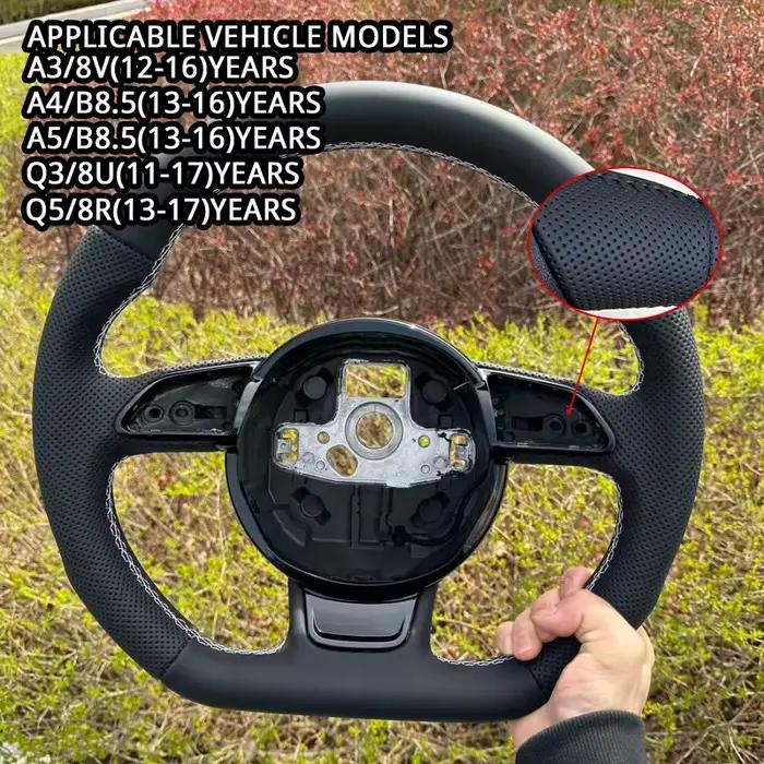 Pour Audi A3 8V, A4 B8.5, A5 B8.5, Q3 8U, Q5 8R, modification pour volant sport à fond plat, volant 
