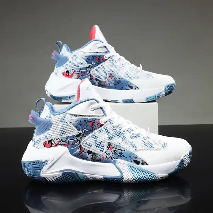 Hommes chaussures de basket-ball chaussures de sport légères formateur femmes unisexe respirant athl