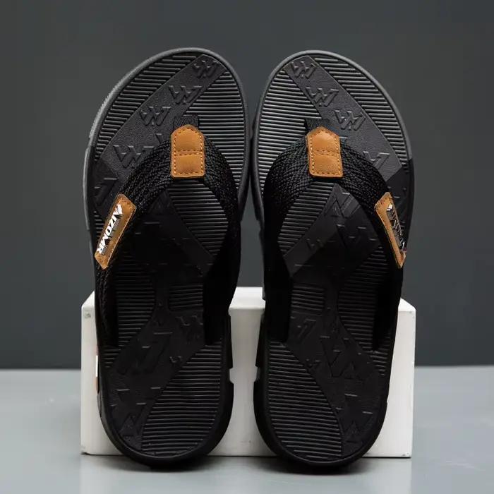 Sandales mocassins tissées antidérapantes pour hommes, collection été 2026 – confortables, durables,