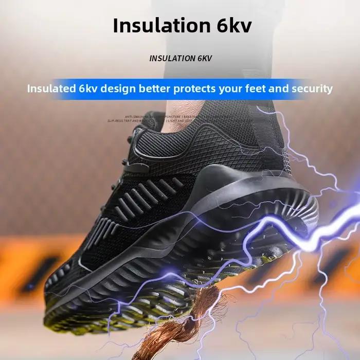 Chaussures d'électricien isolées 6KV pour hommes, chaussures de protection décontractées, Kevlar, An