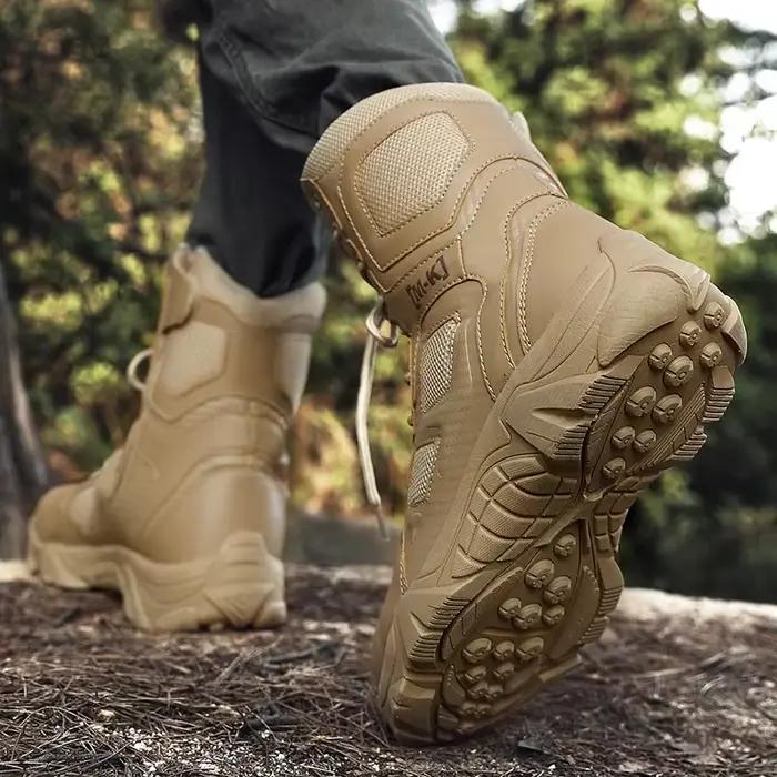Bottes de travail montantes chaussures de sécurité indestructibles hommes chaussures à bout en acier
