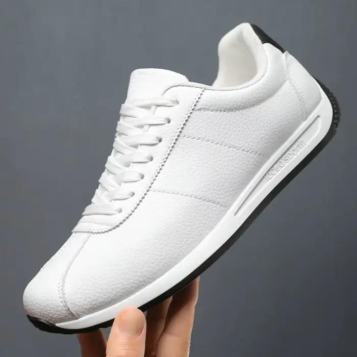 Baskets pour hommes, nouvelle collection été, en cuir PU respirant, style Forrest Gump, à plateforme