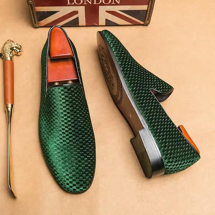 Mocassins en Velours pour Hommes, Chaussures de Marque de Luxe, à Enfiler, Jolie tu, Parker, de ix, 