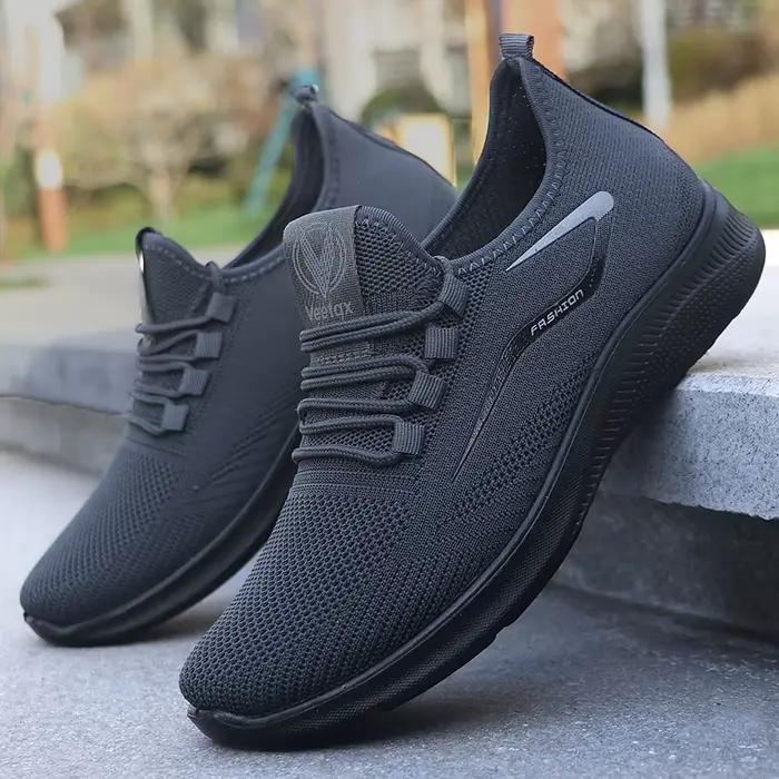 Chaussures décontractées à lacets solides pour hommes, chaussures de sport de plein air légères pour