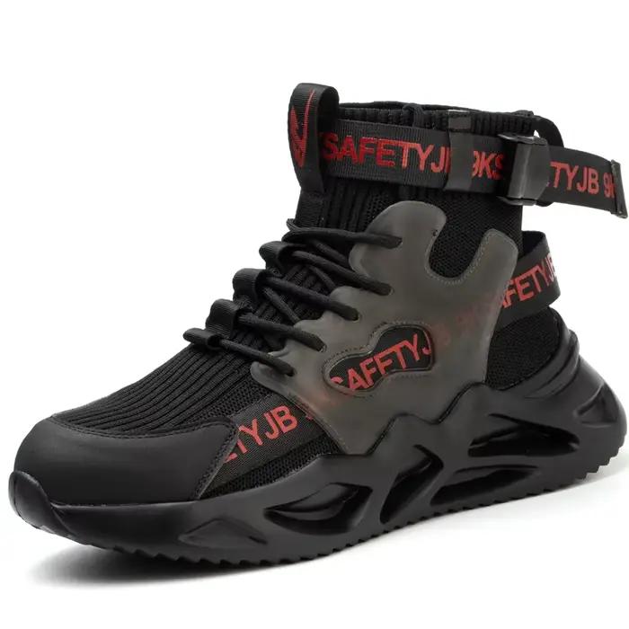 Chaussures de sécurité imperméables et respirantes avec boucle en métal pour homme, bottes de travai