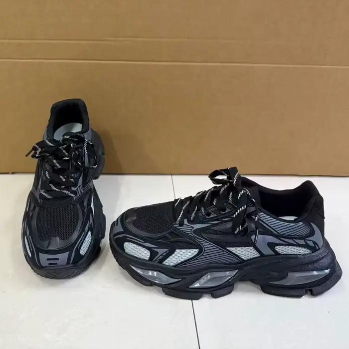Baskets de luxe respirantes pour hommes, chaussures de tennis à lacets, chaussures plateforme classi