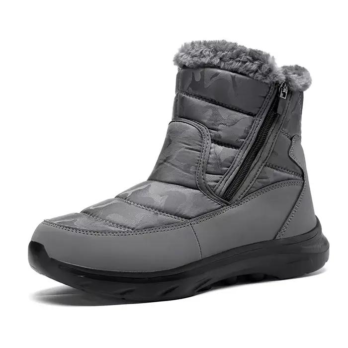 Chaussures pour hommes chaussures décontractées d'hiver bottes de neige souples chaussures d'extérie
