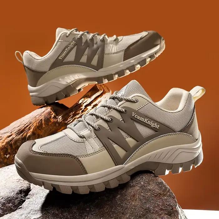 Hommes chaussures décontractées montagne baskets antidérapant hiver mode cuir extérieur tout-terrain