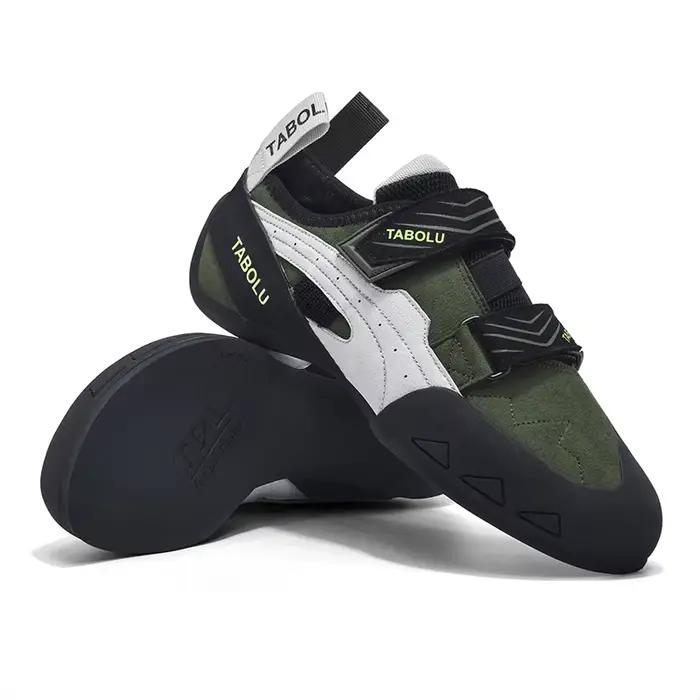 Chaussures d'escalade professionnelles pour hommes débutants, en maille antidérapante, pour escalade