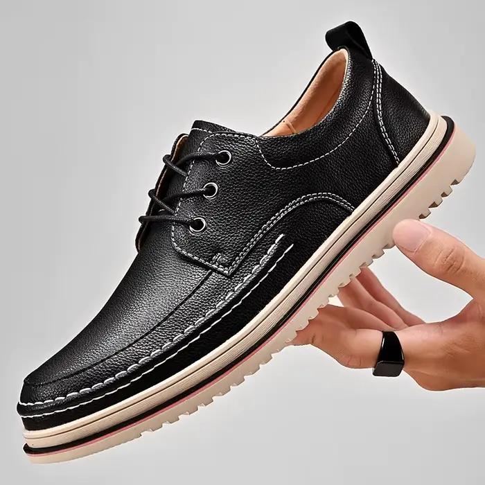 Mocassins de loisirs en cuir véritable pour hommes, chaussures Oxfords, chaussures italiennes faites