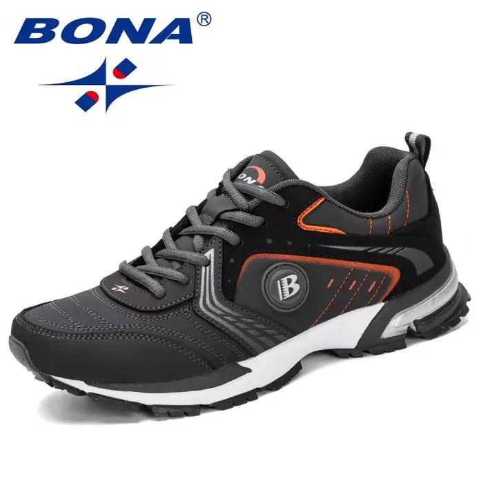 BONA – chaussures de course pour homme, baskets respirantes et légères, à lacets, chaussures de spor