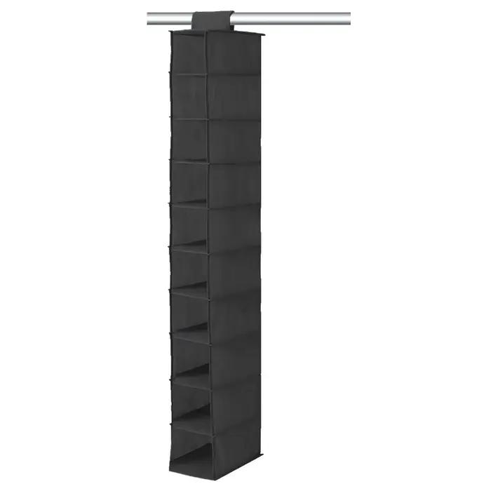 Étagère à chaussures suspendue à 10 couches au-dessus de la porte, organisateur pliable, placard, ga