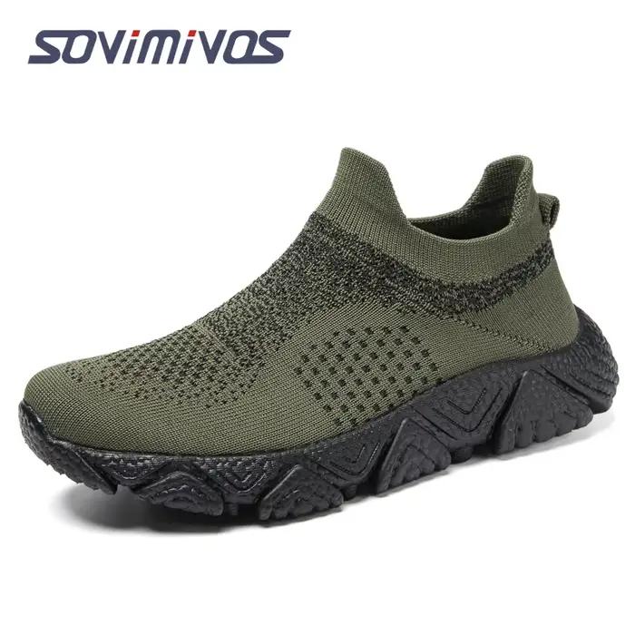Baskets Orth4WD Hyper Douces pour Homme, Chaussures de Marche à Plateforme, Décontractées, Vertes, N