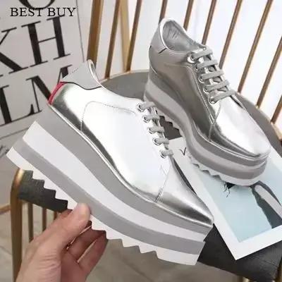 2024 hauteur augmentant étoile Rivet chaussures plate-forme classique or Rose baskets mélange couleu