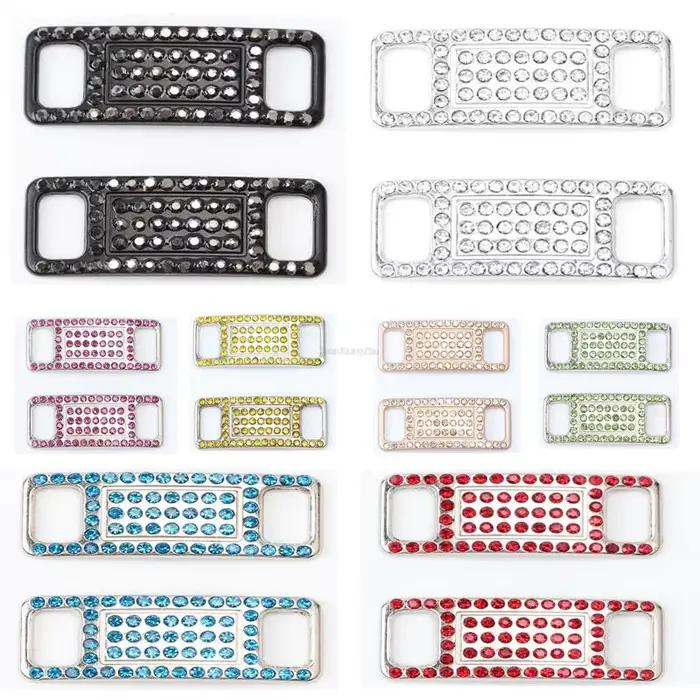 AF1 lacets boucle diamant coloré breloques de chaussures qualité lacets en métal décorations Chapa A