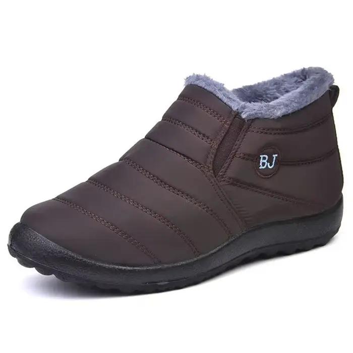 Bottes de neige montantes pour hommes, chaudes et imperméables, idéales pour l'hiver rigide et les a