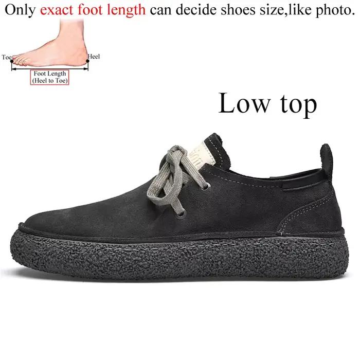 Marque de luxe hommes daim cuir chaussures décontractées en cuir véritable naturel fait à la main an