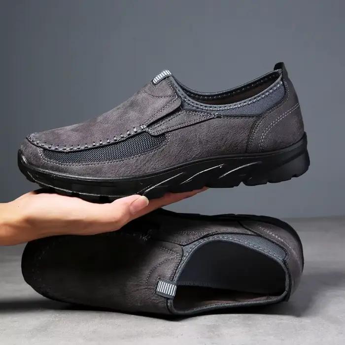 Chaussures à la mode pour hommes, chaussures décontractées respirantes, style britannique, à enfiler