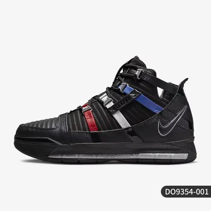 Nike véritable Zoom LeBron III QS nouvelles chaussures de basket-ball pour hommes DO9354-001