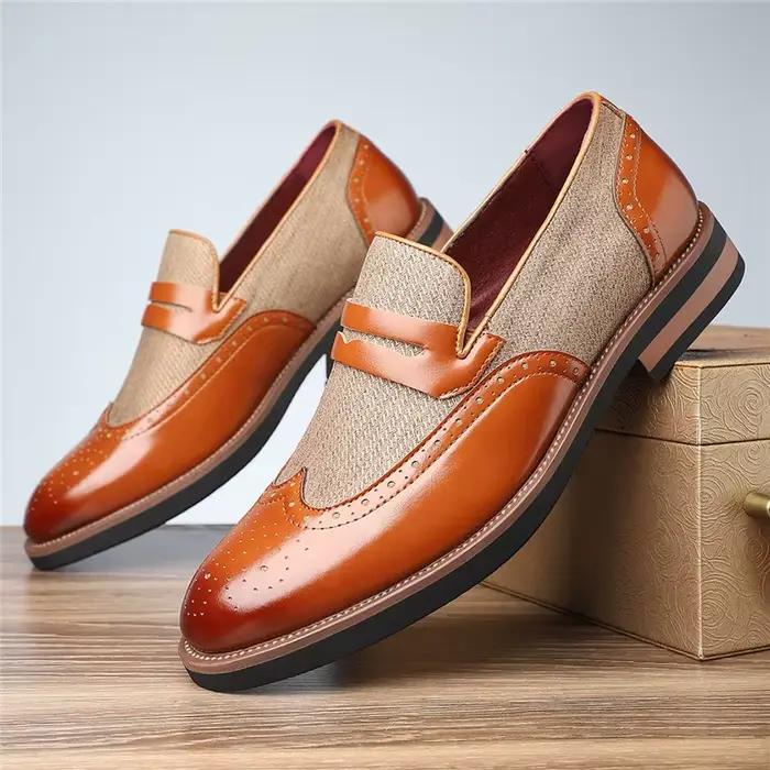 Tendance nouvelle couleur mixte Penny mocassins pour hommes chaussures plates hommes chaussures de m