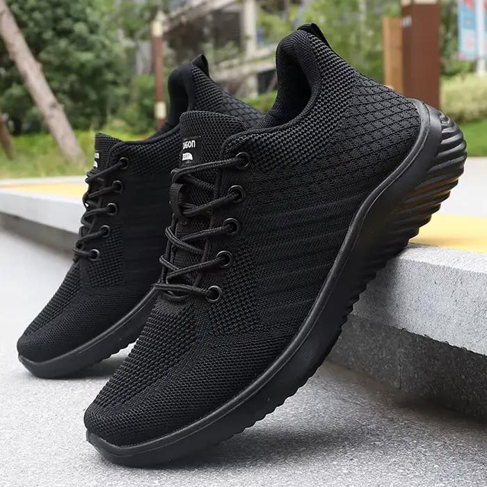 Chaussures décontractées à lacets pour hommes, baskets légères pour l'extérieur, adaptées à l'entraî