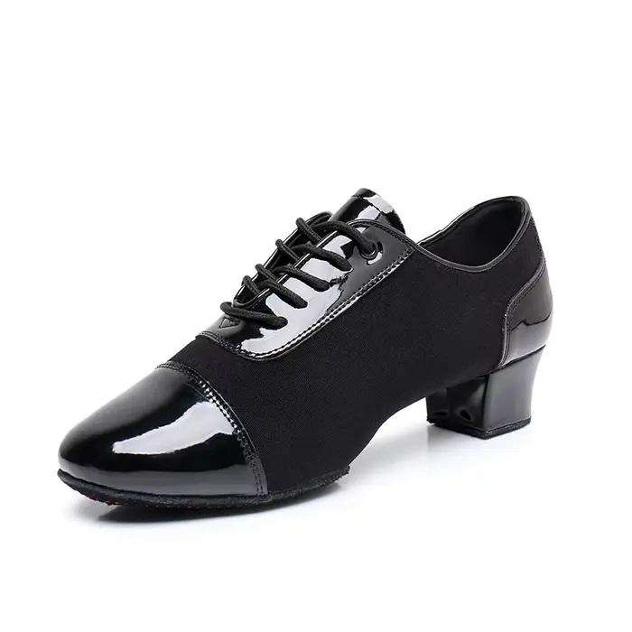 Chaussures de danse latine pour hommes, chaussures d'entraînement de danse à semelle souple