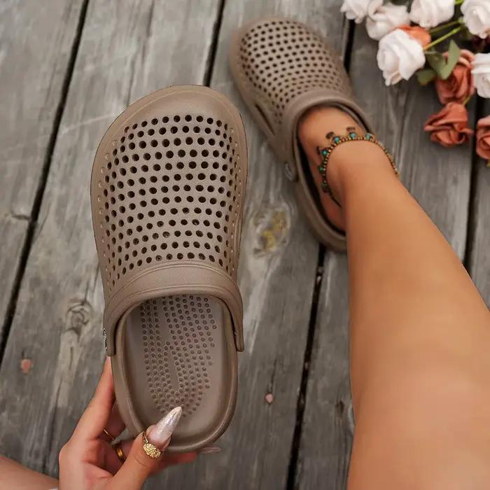 Sandales à fond plat unisexes, chaussures d'eau légères d'extérieur d'été, tongs de plage antidérapa