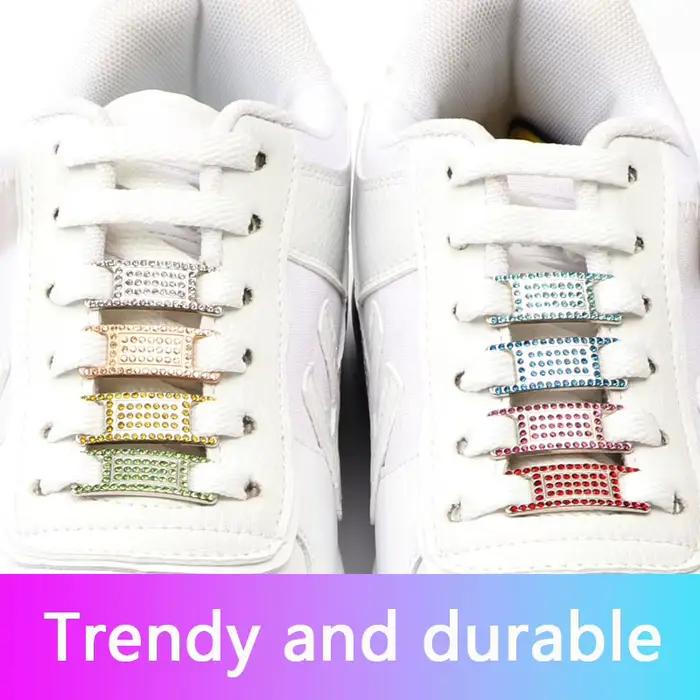Coloré strass boucle lacets AF1 chaussure décoration bijoux baskets chaussures breloques bricolage l