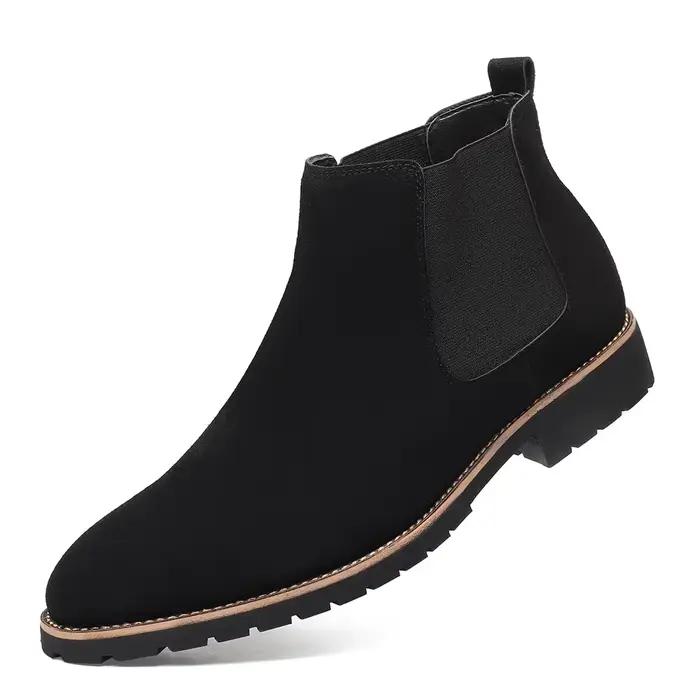 Bottes de rinçage en cuir pour hommes, nouvelles chaussures décontractées pour hommes, bottes à manc