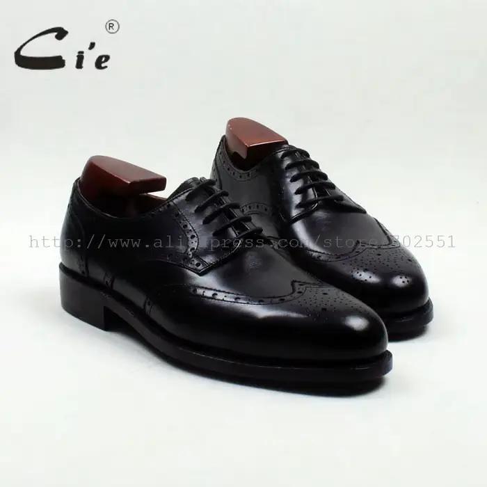 Cie Round Parker Full Brogues Cut-Outs pour homme, chaussure en cuir Derby faite à la main, 100% cui