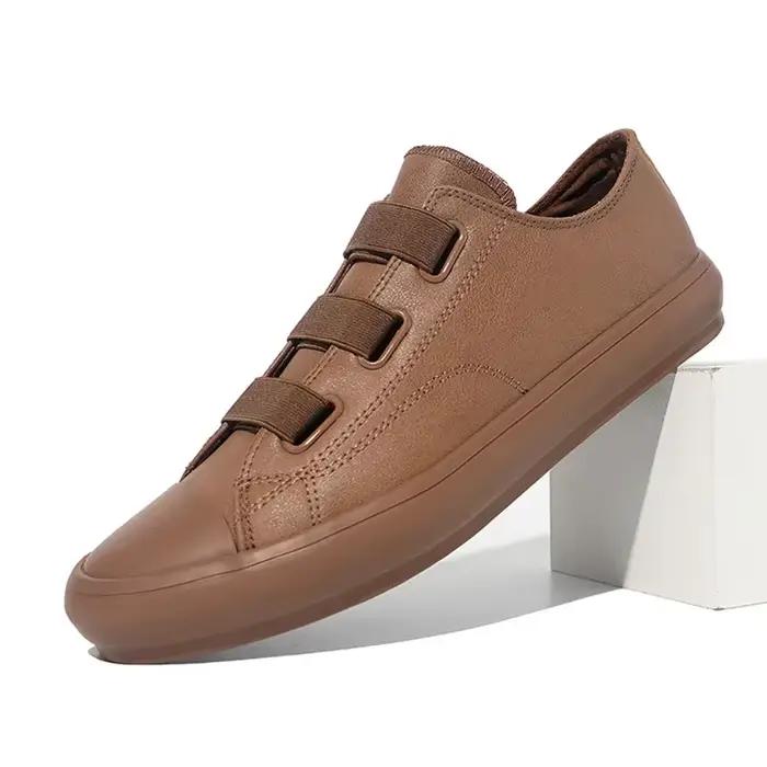 Chaussures en cuir pour hommes, bottes coréennes pour hommes, mocassins résistants à l'usure, basket