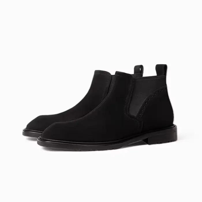Bottes Chelsea classiques de style vintage pour hommes ; simples et élégantes, à la mode et à la mod
