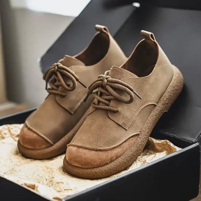 Chaussures décontractées de luxe pour hommes, chaussures de marche faites à la main, légères, de loi