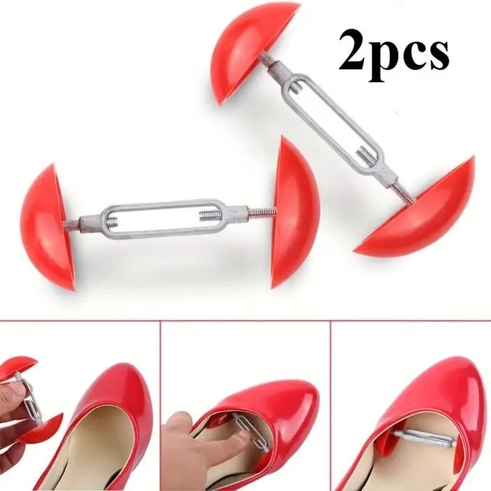 Une paire de supports de chaussures en plastique durables - Élargisseur de forme de chaussure réglab