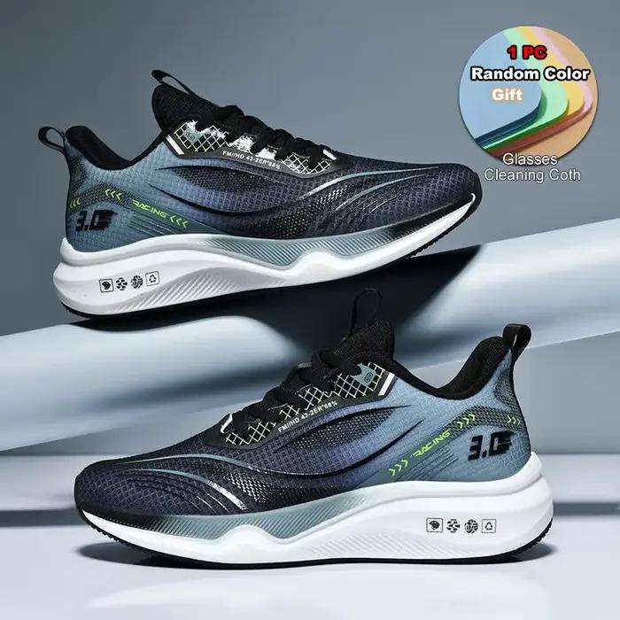 Oulylan chaussures de Sport à semelles souples blocage de couleur hommes à lacets chaussures de cour
