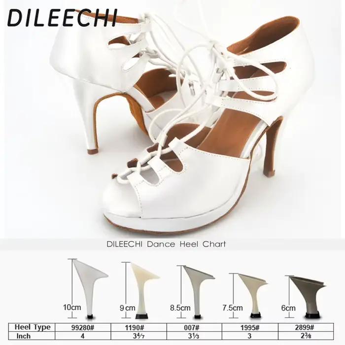 2025 DILEECHI chaussures de danse latine personnalisées sangle de cloche blanche plate-forme étanche 10CM talons hauts fond souple intérieur