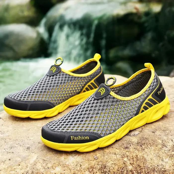 Hommes sandales séchage rapide randonnée Wading chaussures en plein air baskets antidérapantes respirant