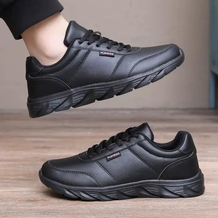 Nouveaux hommes baskets mode cuir