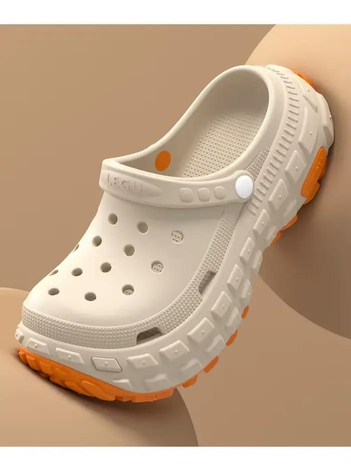 Sandales pour hommes à semelles épaisses et perforées, nouvelle tendance estivale, antidérapantes, résistantes à l'usure et inodores, idéales pour la conduite.