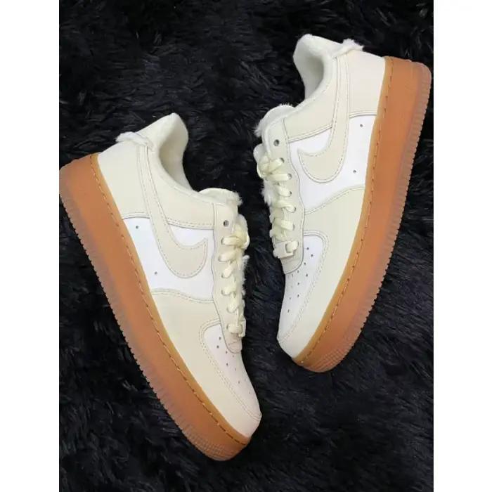 Solid Cream Air Force 1 Low
