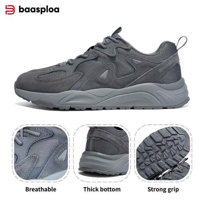 Baasploa – chaussures de marche en maille respirante pour hommes