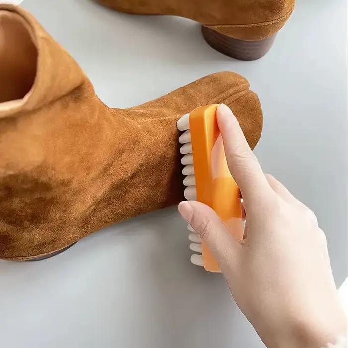 Brosse à chaussures en daim, gomme dissolvant de taches pour bottes de neige, chaussures et baskets en daim, brosse à chaussures en crêpe en caoutchouc d'hiver, outils pour la maison, 1/3/5 pièces