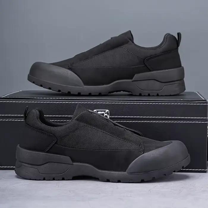 A pair of versatile all-season outdoor casual shoes for men; lightweight athletic running