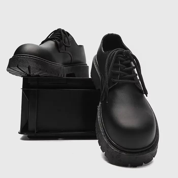 Chaussures en cuir à grosse tête pour hommes