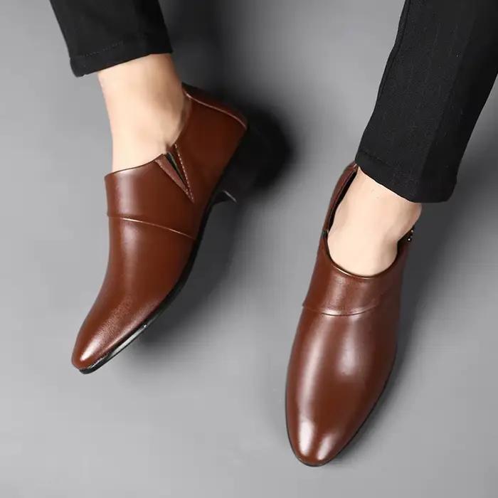 Chaussures Richelieu en Cuir de Luxe pour Hommes Grandes Tailles 38-50