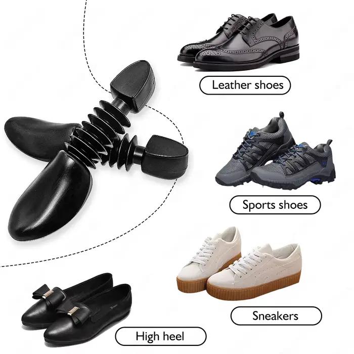 Civière en forme d'arbre à chaussures en plastique réglable pour femmes et hommes