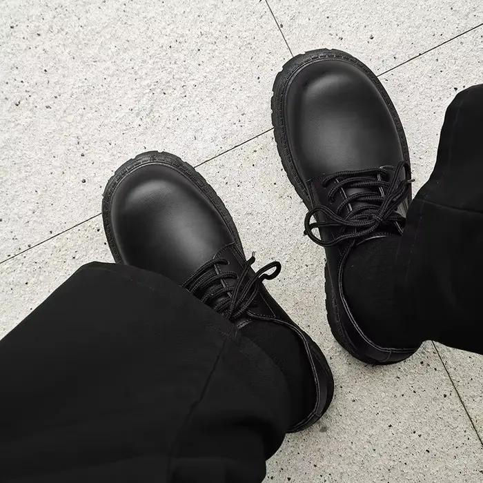 Chaussures en cuir à grosse tête pour hommes