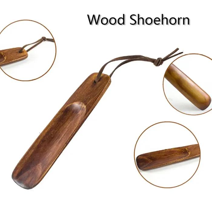 Corne à chaussures en bois professionnelle, durable, cuillère à chaussures professionnelle, outils pour la maison, lève-chaussures utile, 15.5cm, 1 pièce