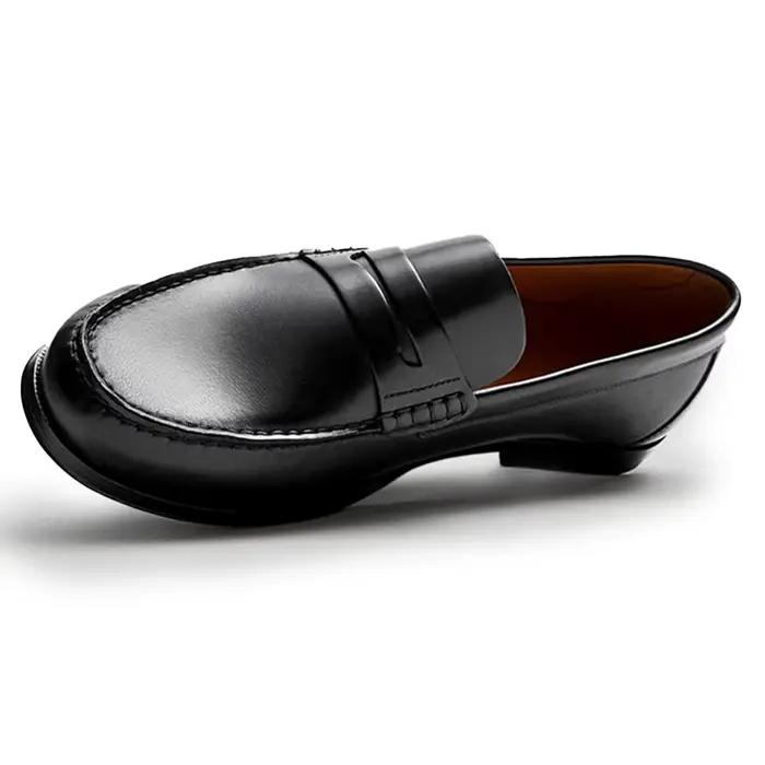 Mocassins en cuir de veau vintage respirants à enfiler Chaussures décontractées de créateur